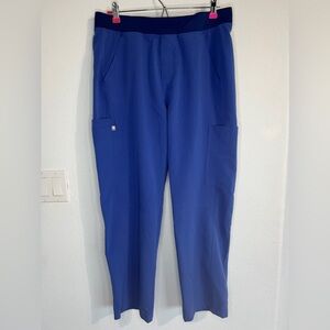 Figs Axim Technical Collection Scrub Bottom Pants Blue Cargo Size L/S T2001S